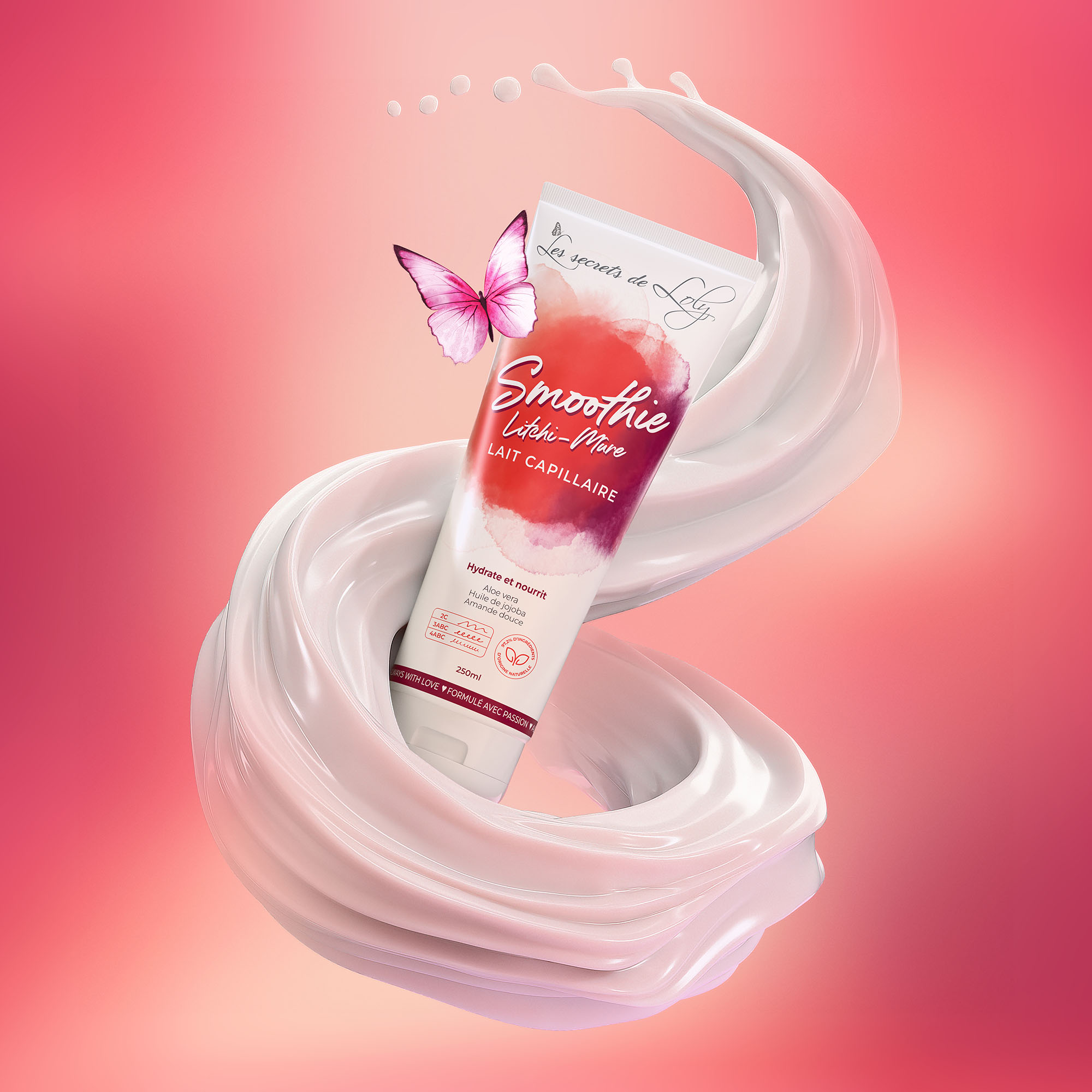 produit: Smoothie Litchi-mûre