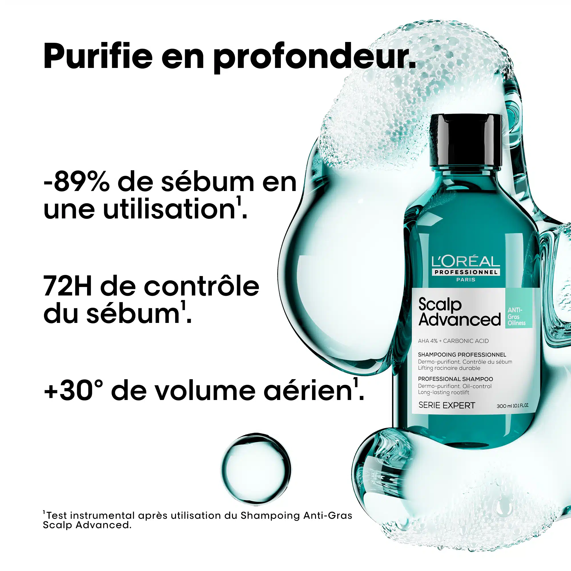 produit: Shampoing Dermo-purifiant Pour Cuirs Chevelus Gras - Serie Expert Scalp Advanced