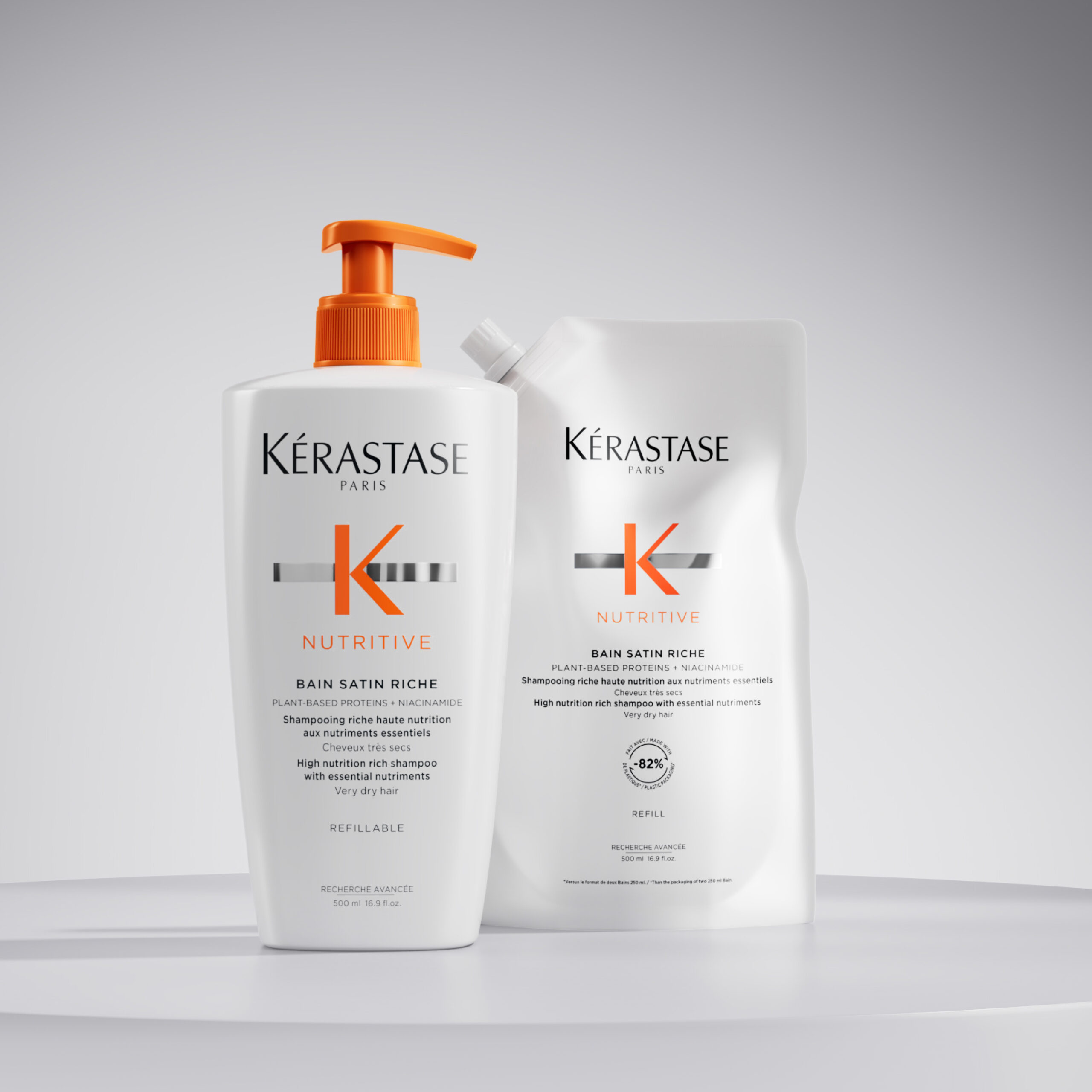 produit: Bain Rechargeable 500ml Satin Riche - Kérastase