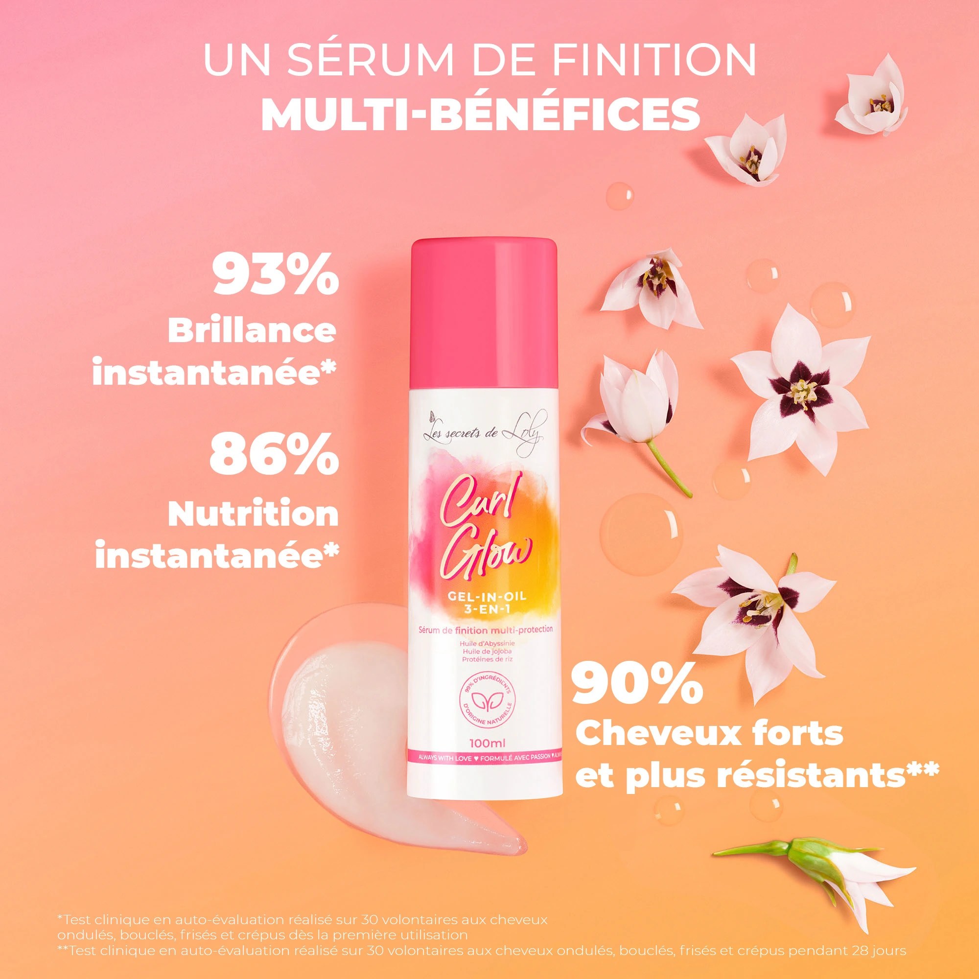produit: Curl Glow - Sérum De Finition