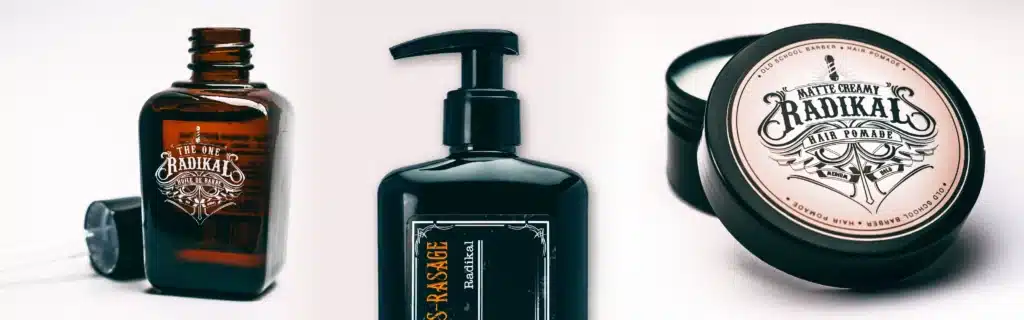 Routine barbe homme avec les soins Radikal