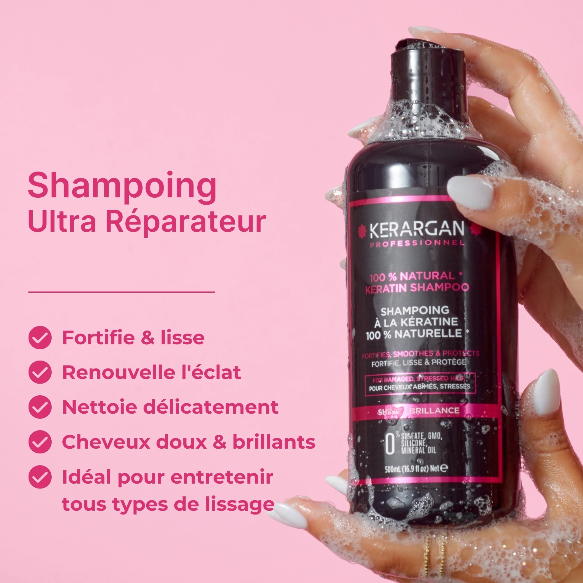 produit: Shampoing Ultra Réparateur à La Kératine