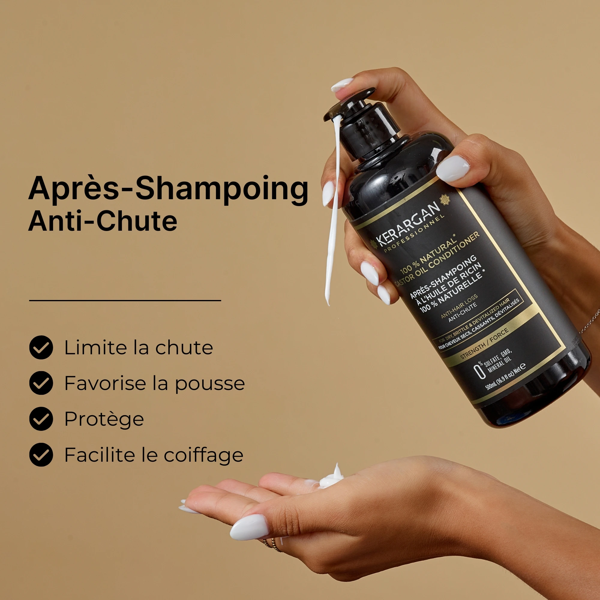 produit: Après-shampoing Anti-chute à L'huile De Ricin