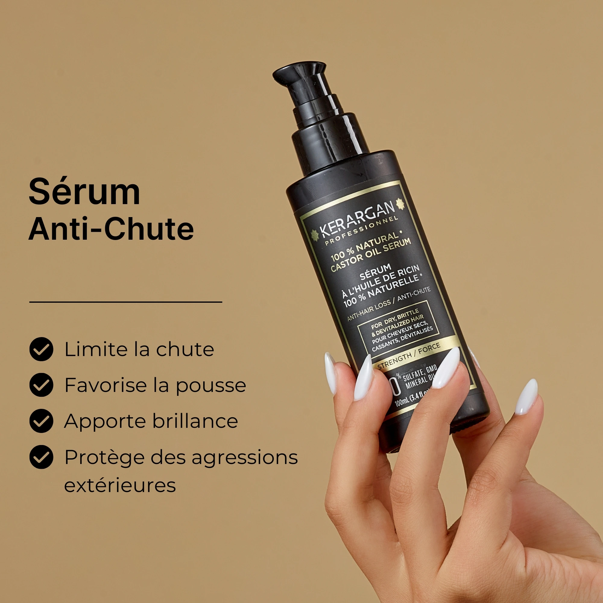 produit: Sérum Anti-chute à L'huile De Ricin
