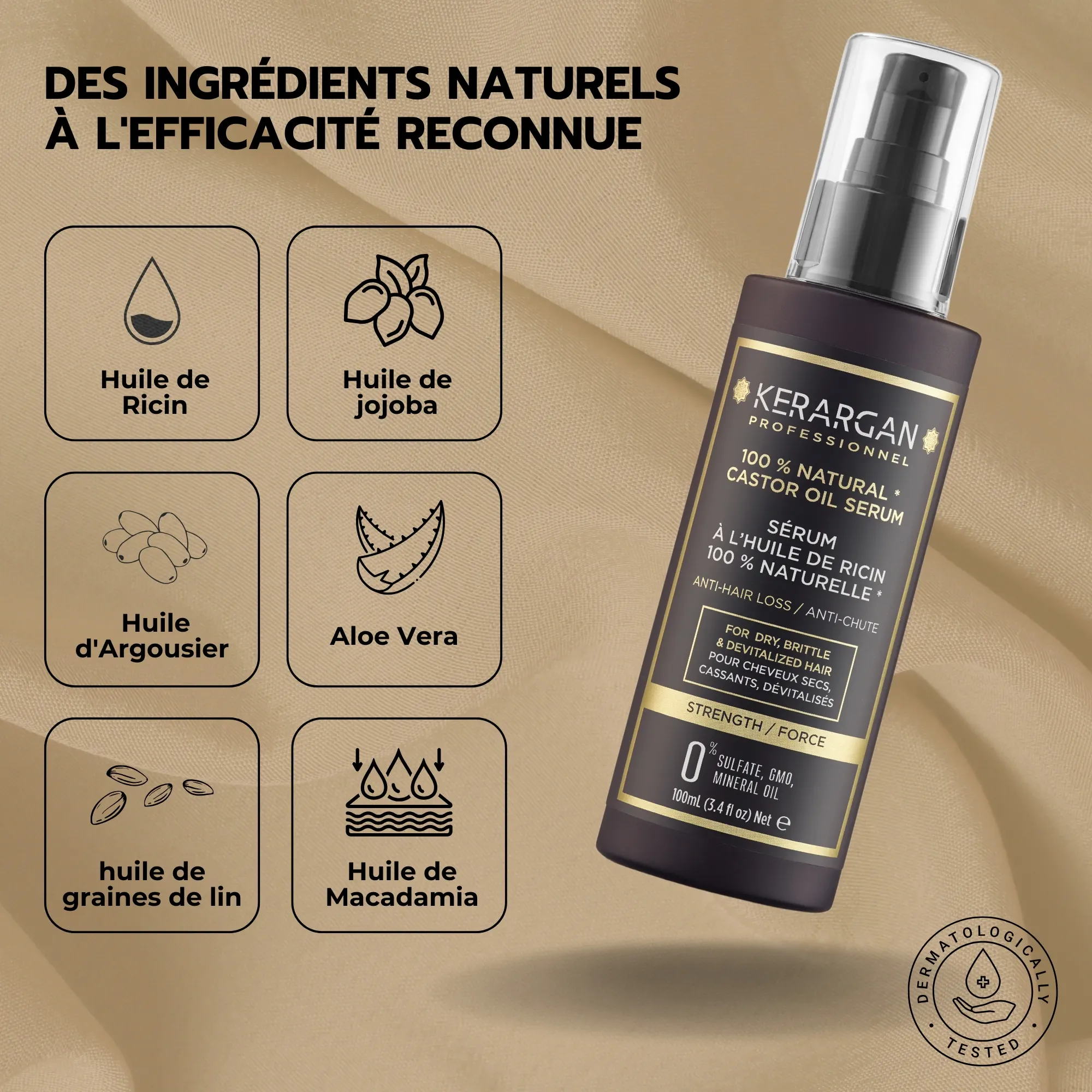 produit: Sérum Anti-chute à L'huile De Ricin