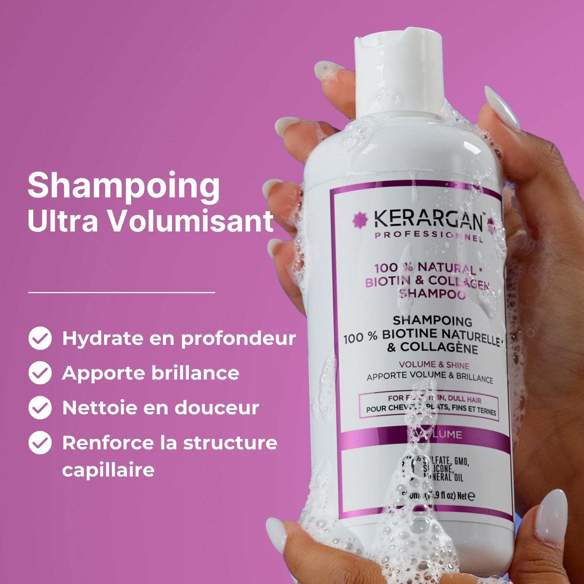 produit: Shampoing Volumisant à La Biotine & Collagène