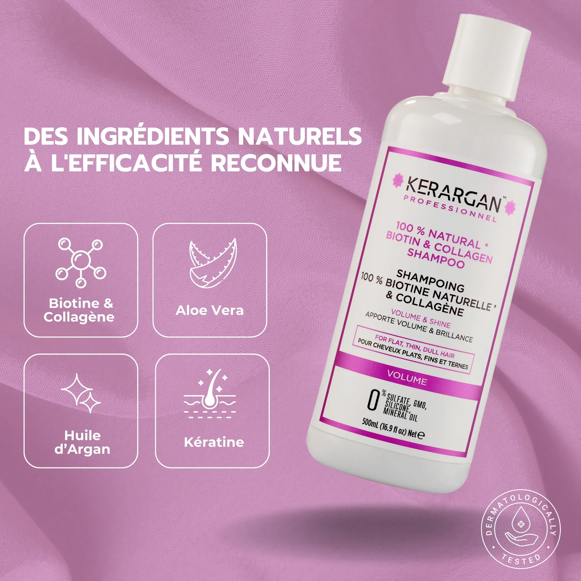 produit: Shampoing Volumisant à La Biotine & Collagène