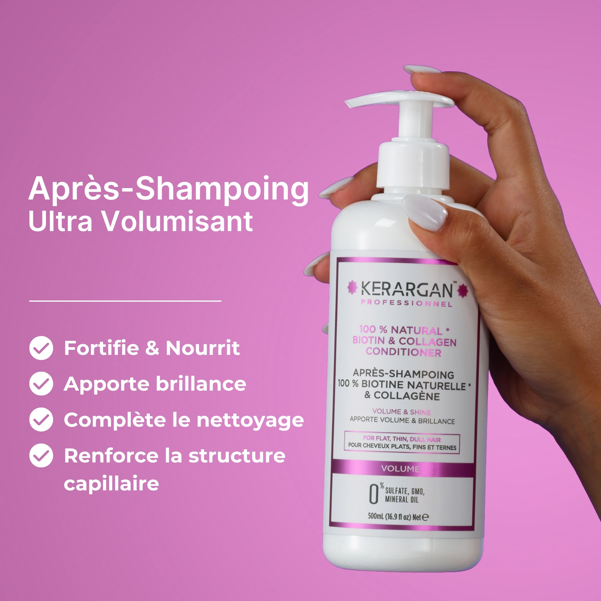 produit: Après-shampoing Volumisant à La Biotine & Collagène