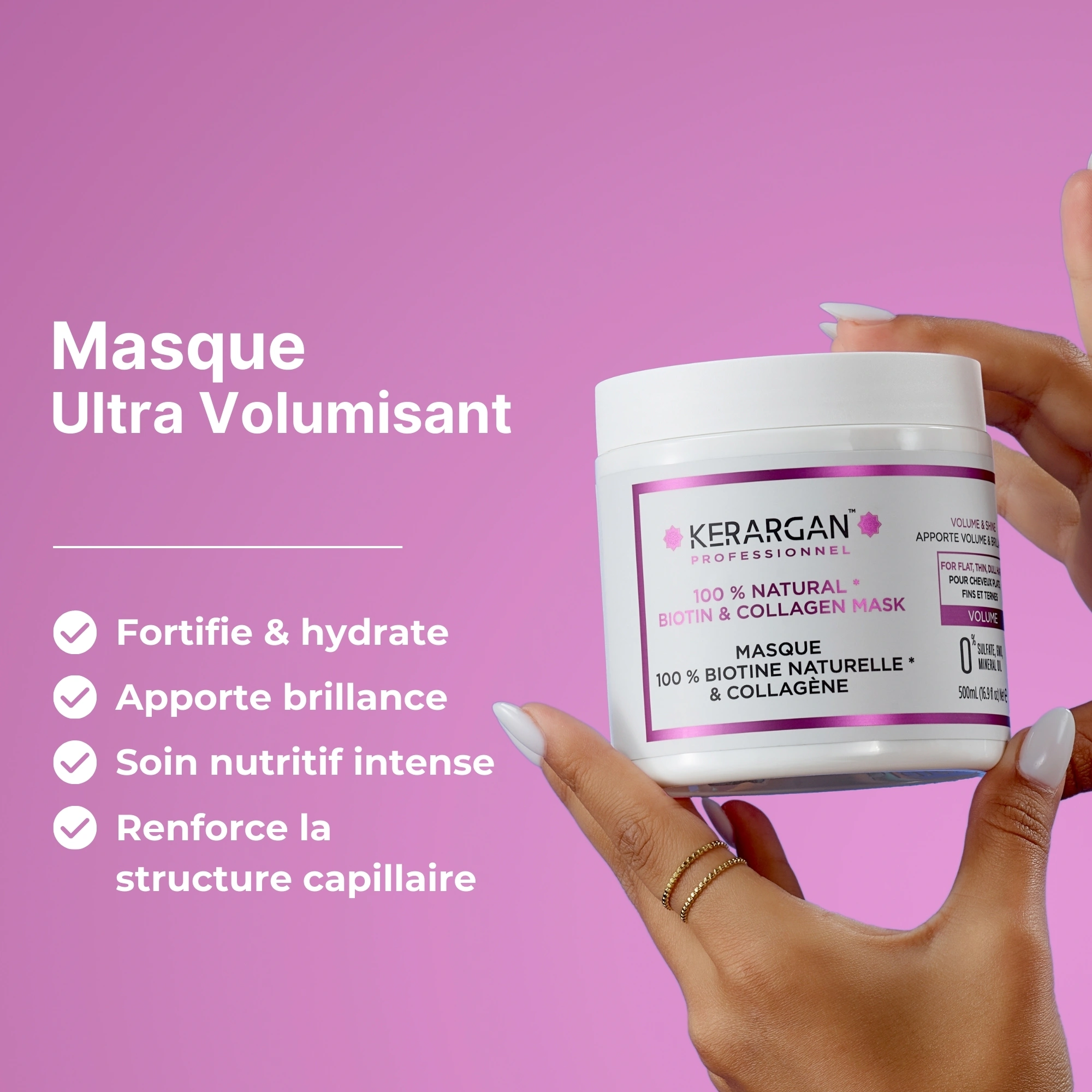 produit: Masque Volumisant à La Biotine & Collagène