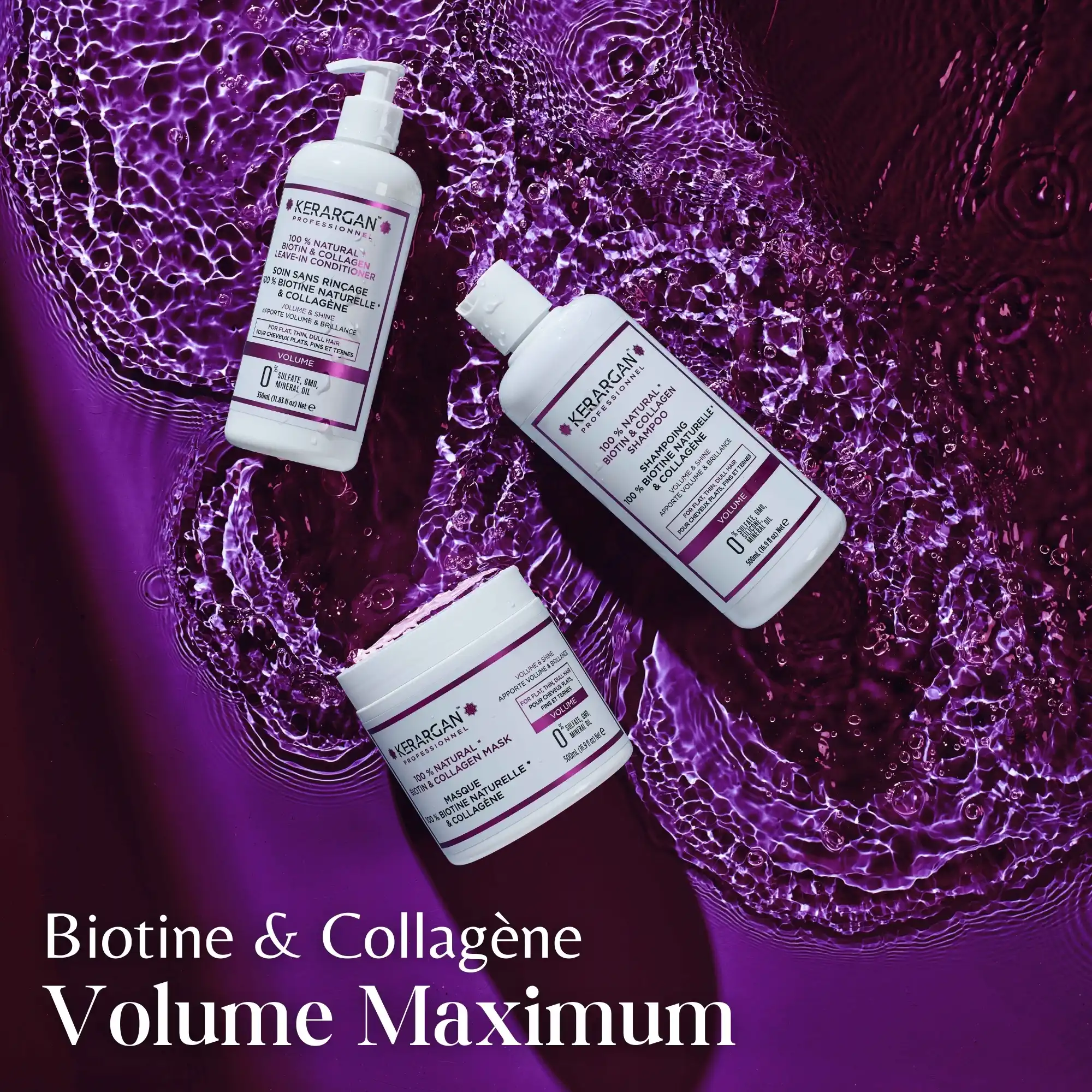 produit: Masque Volumisant à La Biotine & Collagène