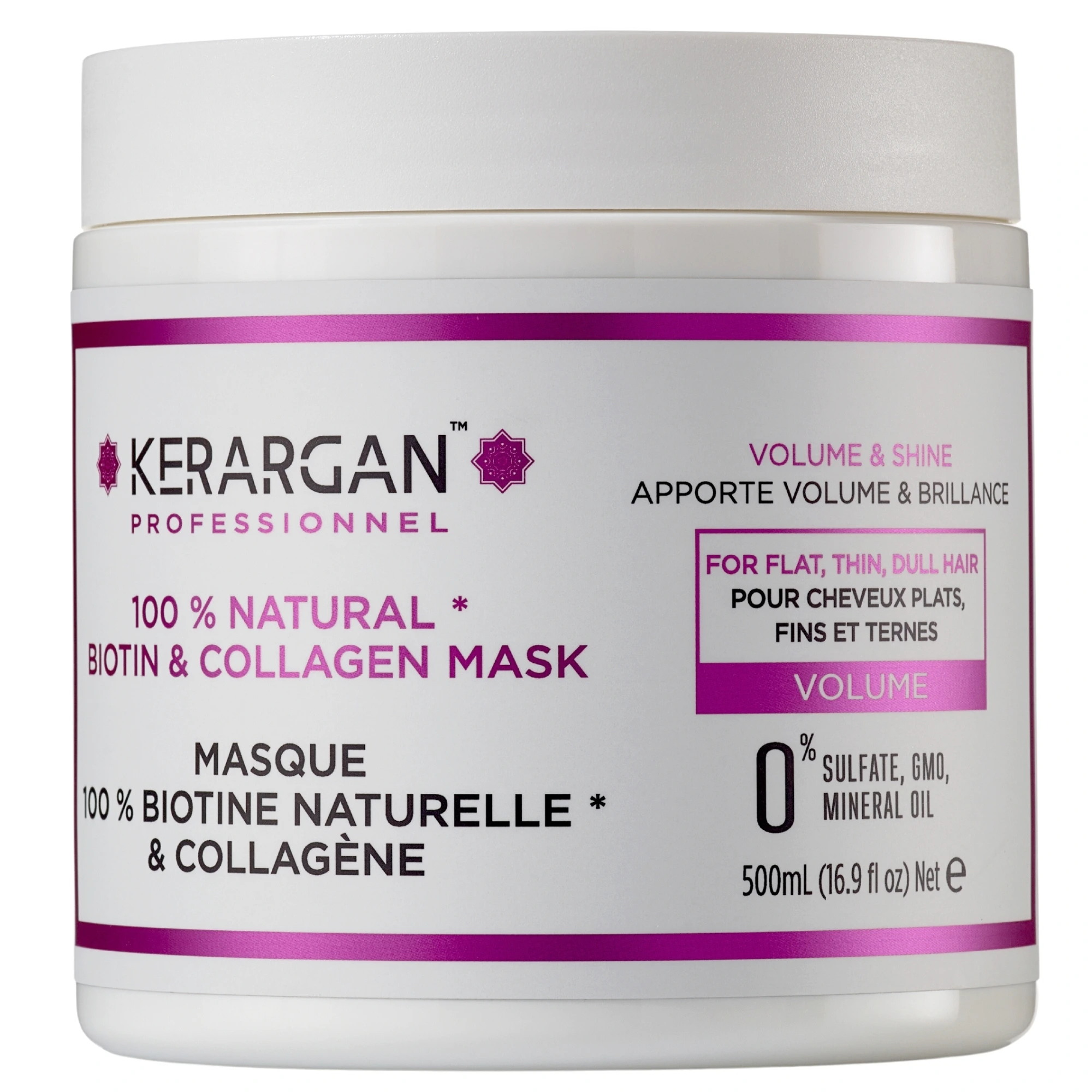produit: Masque Volumisant à La Biotine & Collagène