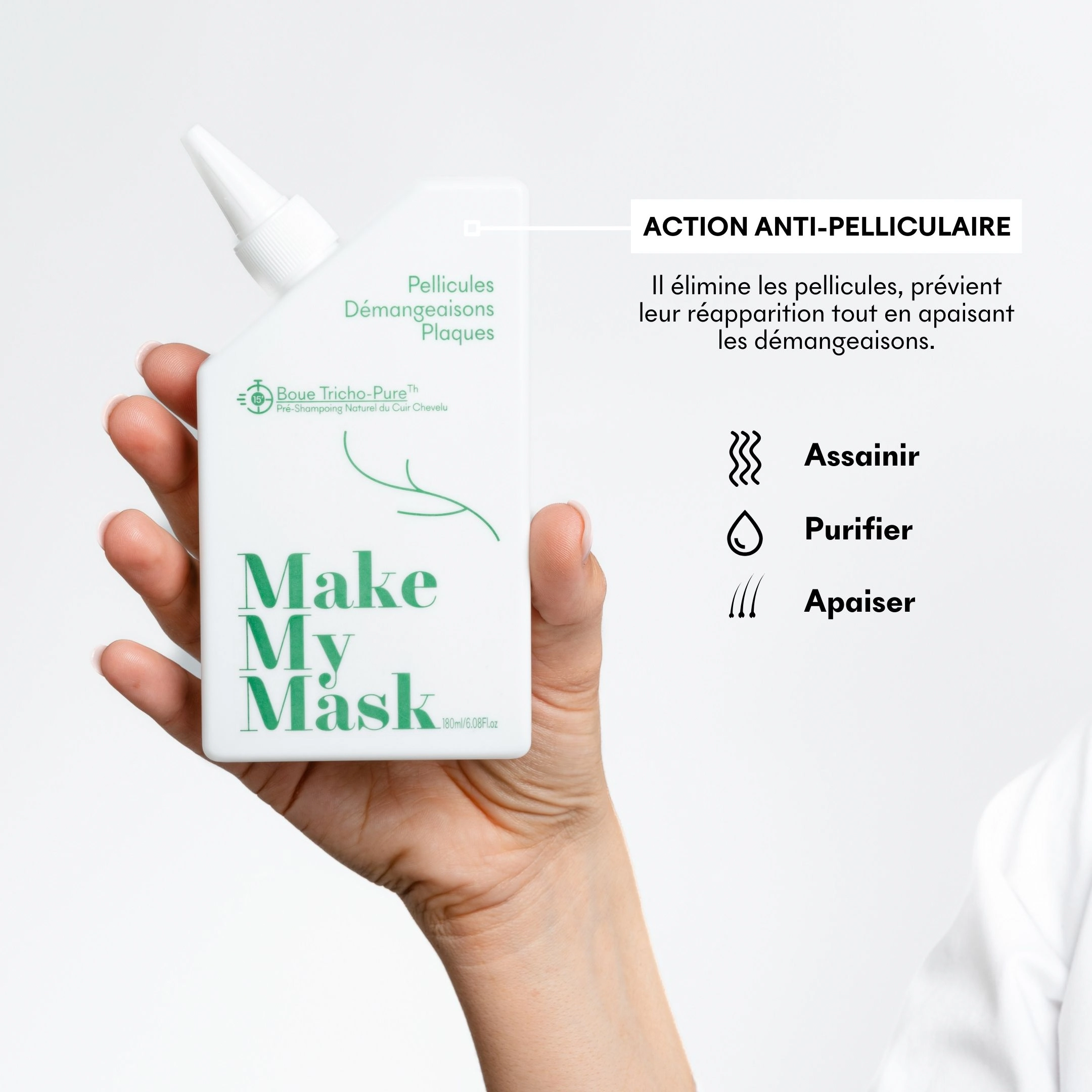 produit: Gommage Actif Anti-pelliculaire - Tricho-pure