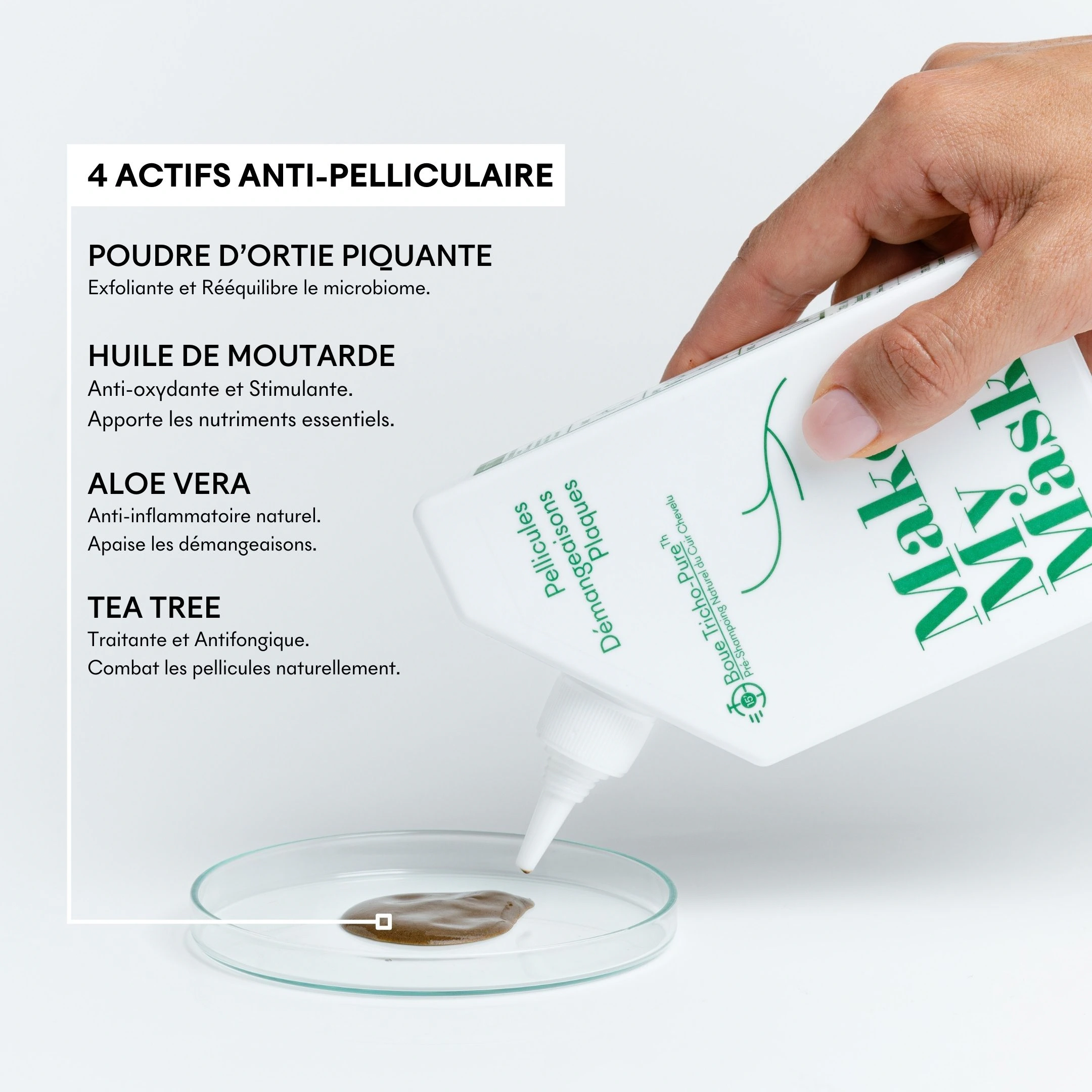 produit: Gommage Actif Anti-pelliculaire - Tricho-pure