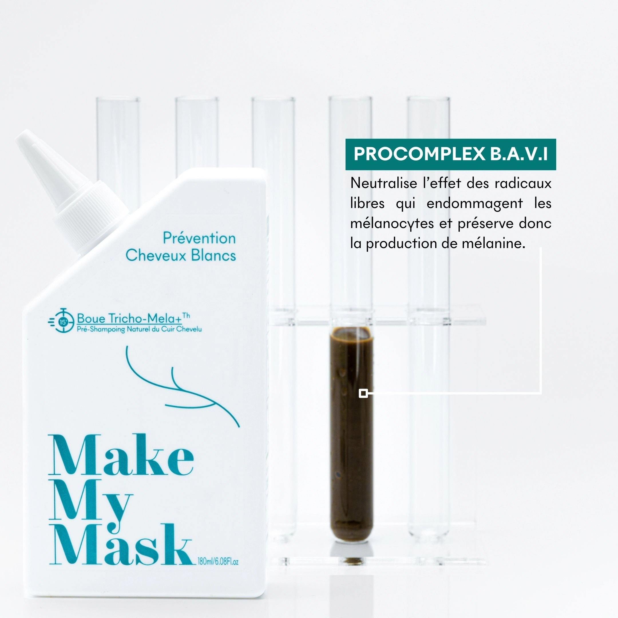 produit: Gommage Actif Anti-âge - 1ers Cheveux Blancs- Boue Tricho-mela+