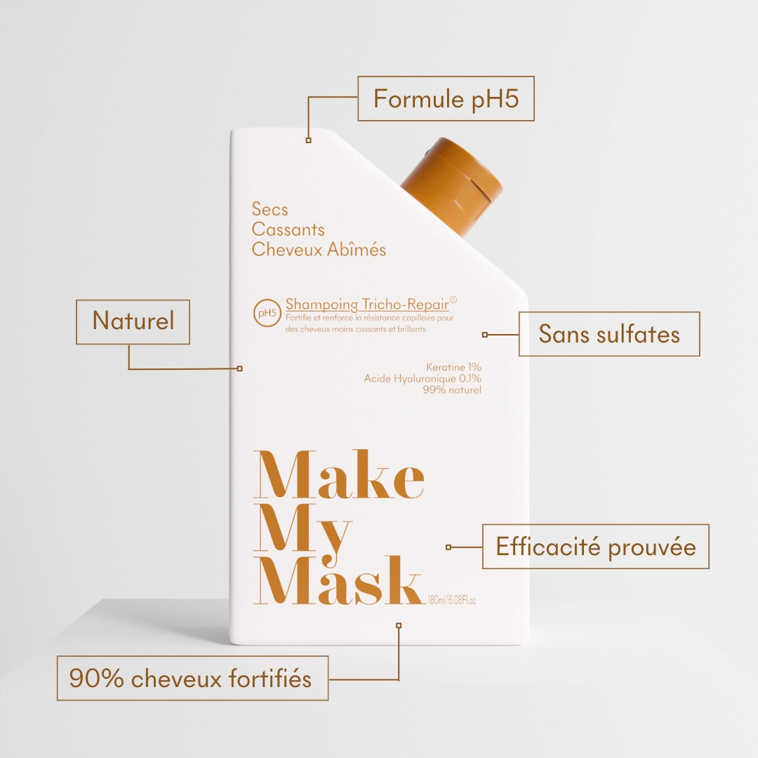 produit: Shampoing Cheveux Secs Tricho-repair Ph5