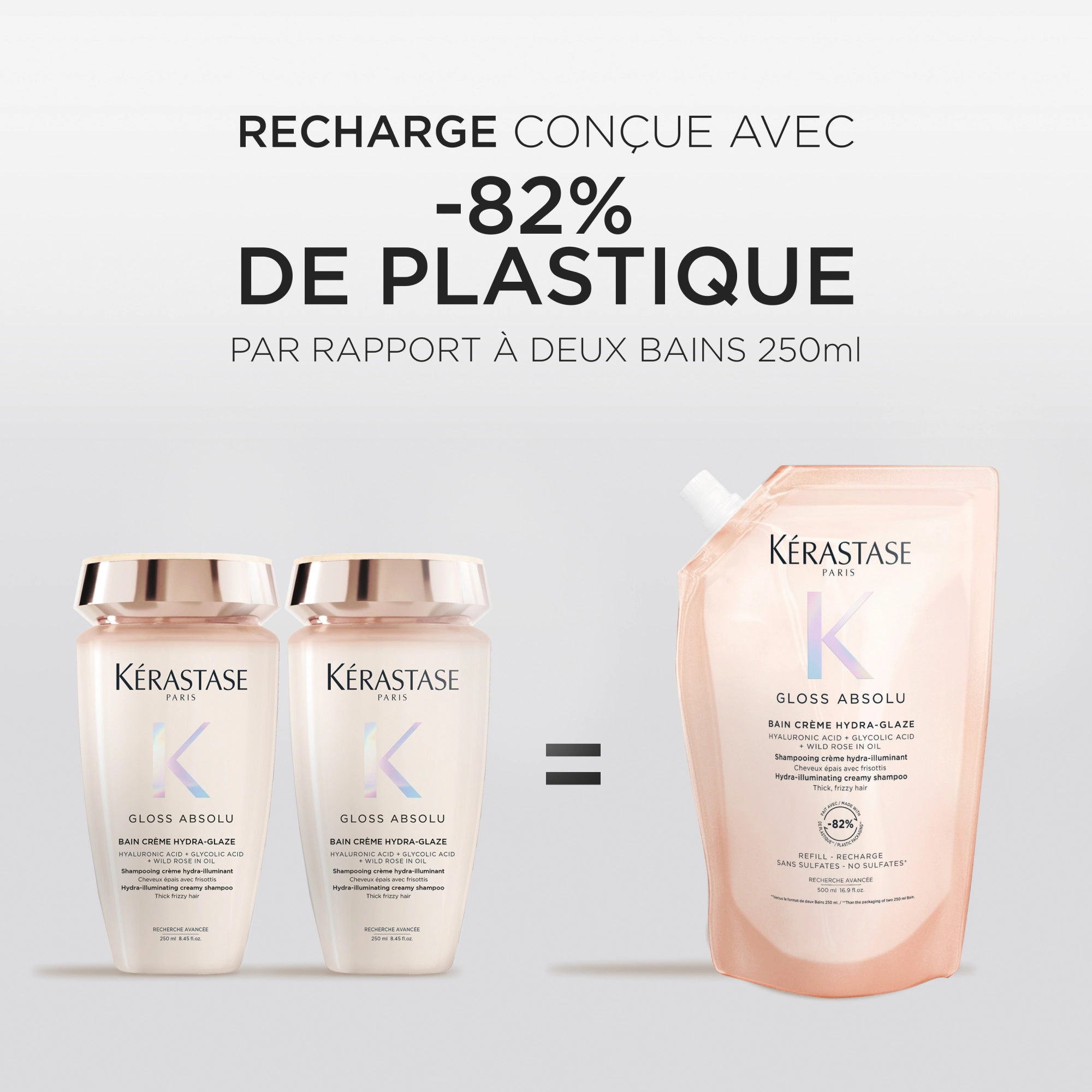 produit: Recharge Bain Crème Hydra-glaze
